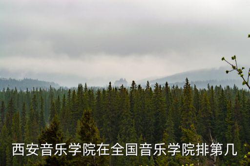 西安音樂學院在全國音樂學院排第幾
