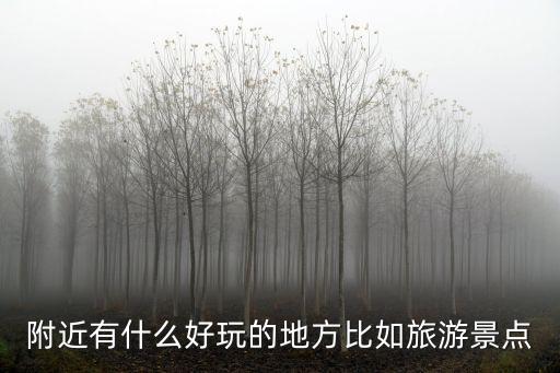 附近有什么好玩的地方比如旅游景點