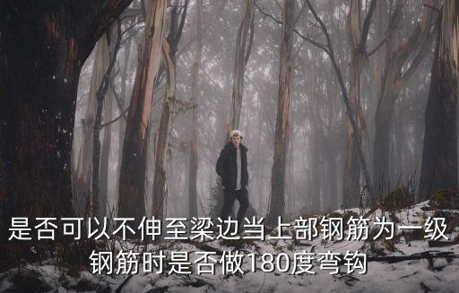 是否可以不伸至梁邊當上部鋼筋為一級鋼筋時是否做180度彎鉤