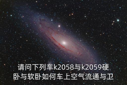 請問下列車k2058與k2059硬臥與軟臥如何車上空氣流通與衛
