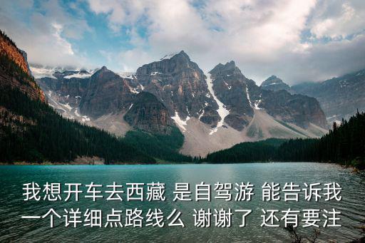 我想開車去西藏 是自駕游 能告訴我一個詳細點路線么 謝謝了 還有要注
