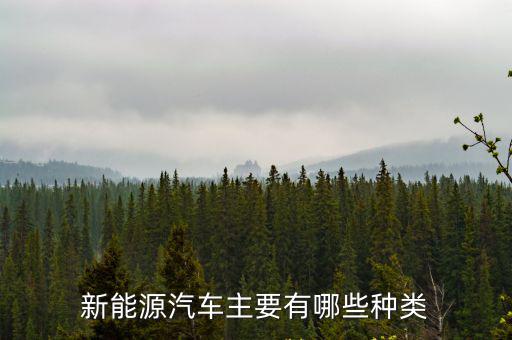 新能源汽車主要有哪些種類