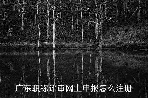 廣東職稱評審網上申報怎么注冊