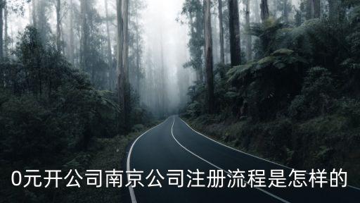 0元開公司南京公司注冊流程是怎樣的