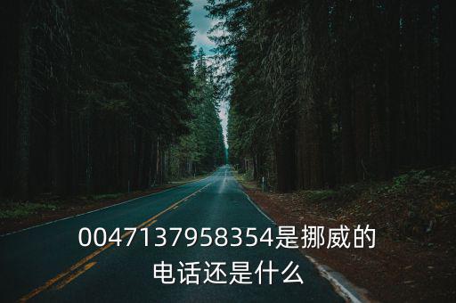 0047137958354是挪威的電話還是什么