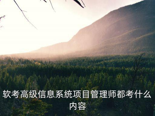 高級(jí)信息系統(tǒng)項(xiàng)目管理師，信息系統(tǒng)項(xiàng)目管理師高級(jí)報(bào)考條件是什么