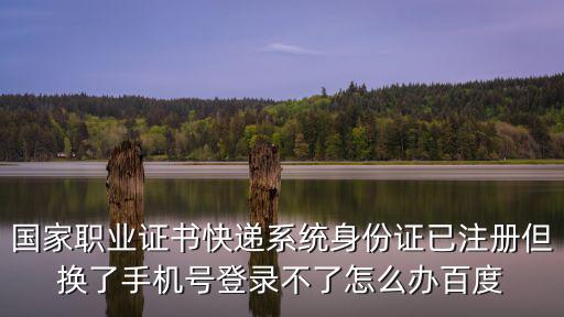 國家職業(yè)證書快遞系統(tǒng)身份證已注冊但換了手機(jī)號登錄不了怎么辦百度