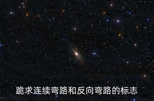 跪求連續彎路和反向彎路的標志