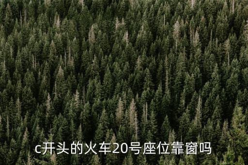 動車c座靠窗嗎，高鐵座號是CD靠窗嗎