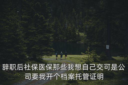檔案托管證明，想問人才市場要個檔案托管的書面證明