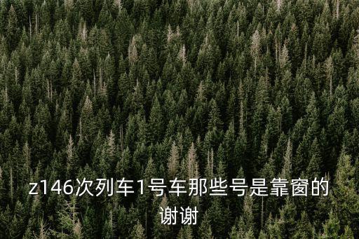 z146次列車1號車那些號是靠窗的謝謝