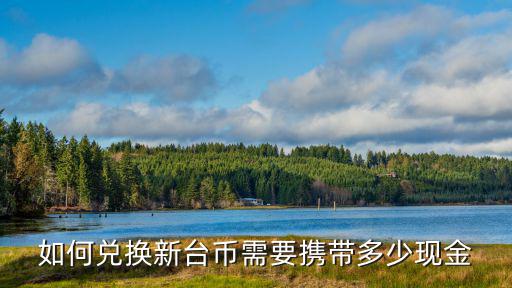 如何兌換新臺幣需要攜帶多少現金