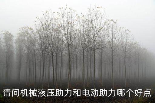 機械液壓助力，請問機械液壓助力和電動助力哪個好點