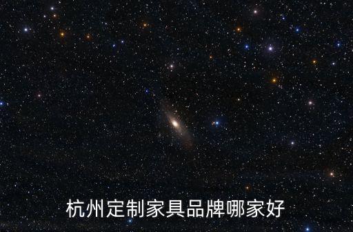 杭州定制家具品牌哪家好