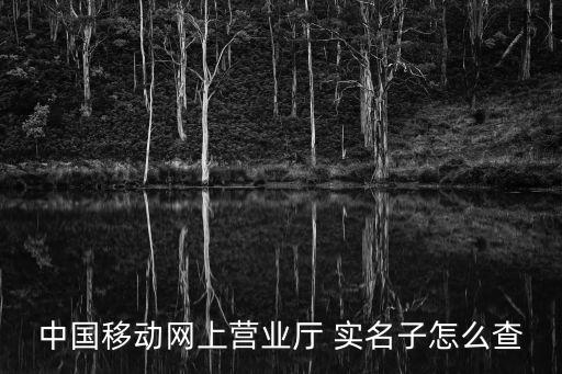 移動實名認證查詢，怎么用短信查詢手機是否實名制移動
