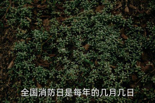 全國消防日是每年的幾月幾日