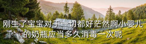 剛生了寶寶對于一切都好茫然啊小嬰兒的奶瓶應當多久消毒一次呢