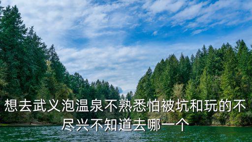 想去武義泡溫泉不熟悉怕被坑和玩的不盡興不知道去哪一個
