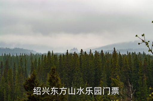 紹興東方山水樂園門票