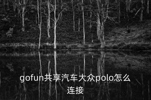 gofun共享汽車，gofun共享汽車大眾polo怎么連接