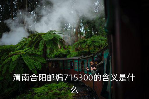 渭南合陽(yáng)郵編715300的含義是什么