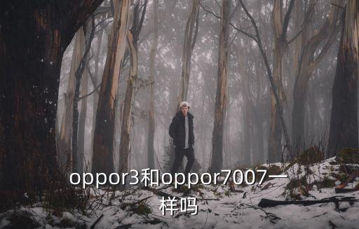 oppor3和oppor7007一樣嗎
