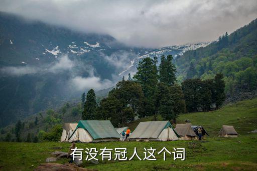 有沒有冠人這個詞