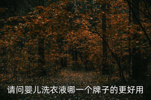 嬰兒洗衣液哪個牌子好，請問嬰兒洗衣液哪一個牌子的更好用