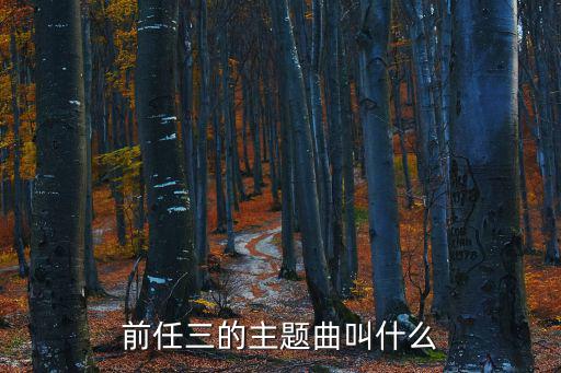 前任三的主題曲叫什么