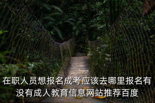 在職人員想報(bào)名成考應(yīng)該去哪里報(bào)名有沒有成人教育信息網(wǎng)站推薦百度