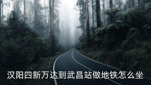 漢陽四新萬達(dá)到武昌站做地鐵怎么坐