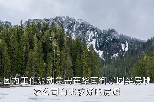 華南御景園，華南御景園的房子怎樣樣