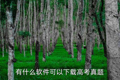 有什么軟件可以下載高考真題