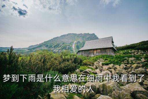 夢見下雨什么意思，夢中夢到下雨是什么意思啊