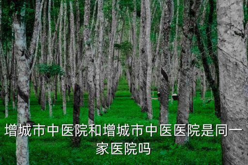 增城市中醫(yī)院和增城市中醫(yī)醫(yī)院是同一家醫(yī)院嗎