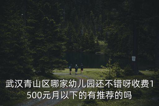 晉合金橋世家，武漢青山區哪家幼兒園還不錯呀收費1500元月以下的有推薦的嗎
