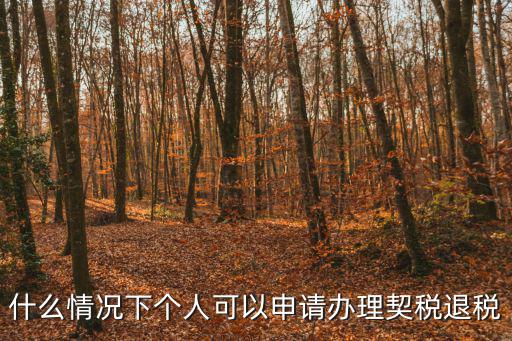 契稅退稅政策，關于退還契稅