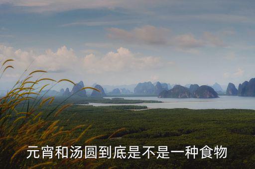 元宵是湯圓嗎，湯圓是元宵么