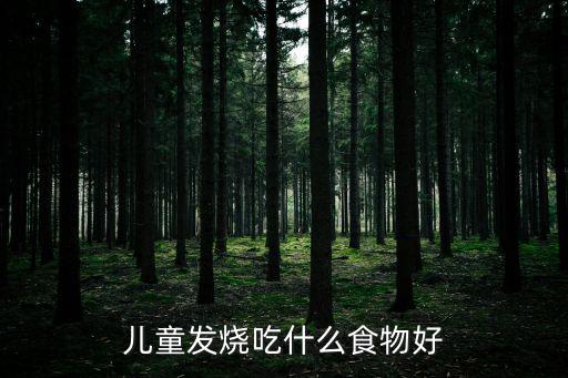 兒童發(fā)燒吃什么食物好