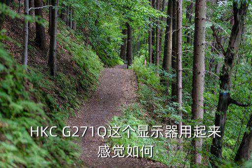 HKC G271Q這個顯示器用起來感覺如何