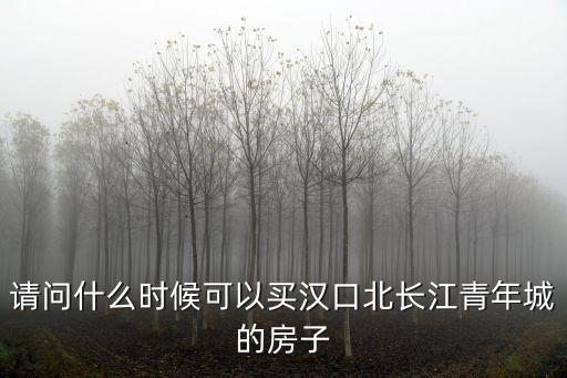 長江青年城，武漢人說一下長江青年城在哪里
