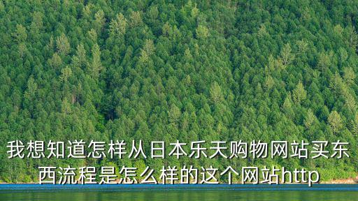 我想知道怎樣從日本樂天購物網站買東西流程是怎么樣的這個網站http