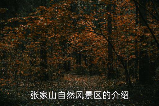 張家山自然風(fēng)景區(qū)，張家山自然風(fēng)景區(qū)的介紹
