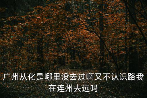 廣州從化是哪里沒去過啊又不認識路我在連州去遠嗎