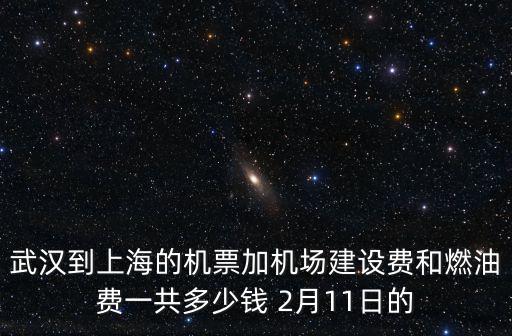 武漢到上海的機票加機場建設費和燃油費一共多少錢 2月11日的