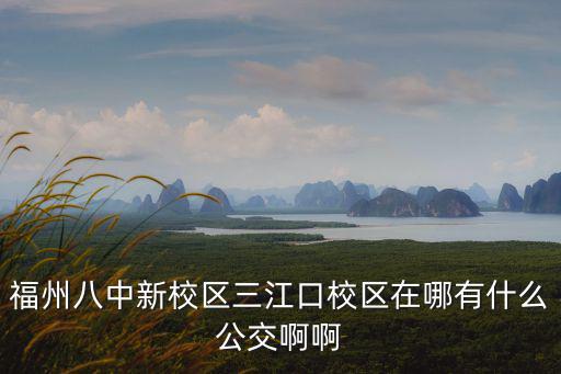 福州八中新校區三江口校區在哪有什么公交啊啊