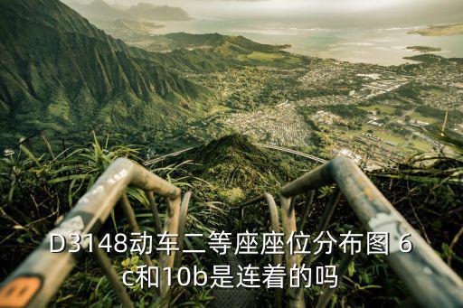 D3148動車二等座座位分布圖 6c和10b是連著的嗎
