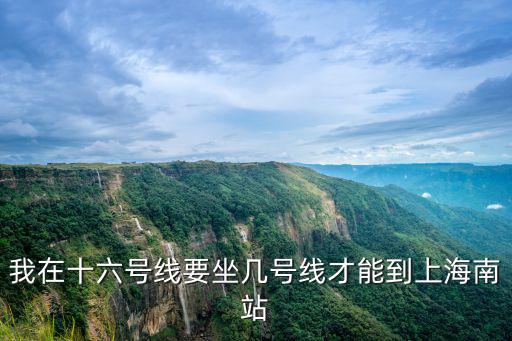 十六號線，我在十六號線要坐幾號線才能到上海南站