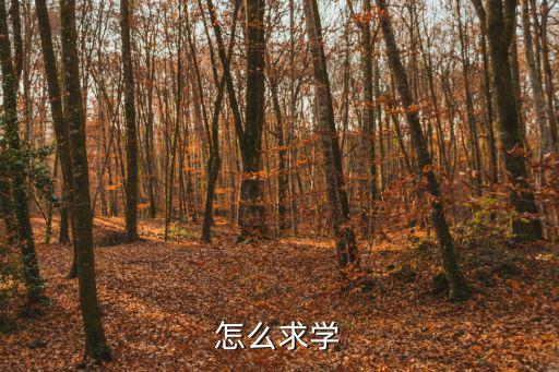 怎么求學(xué)