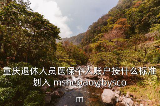 重慶退休人員醫保個人賬戶按什么標準劃入 mshebaoyjbyscom